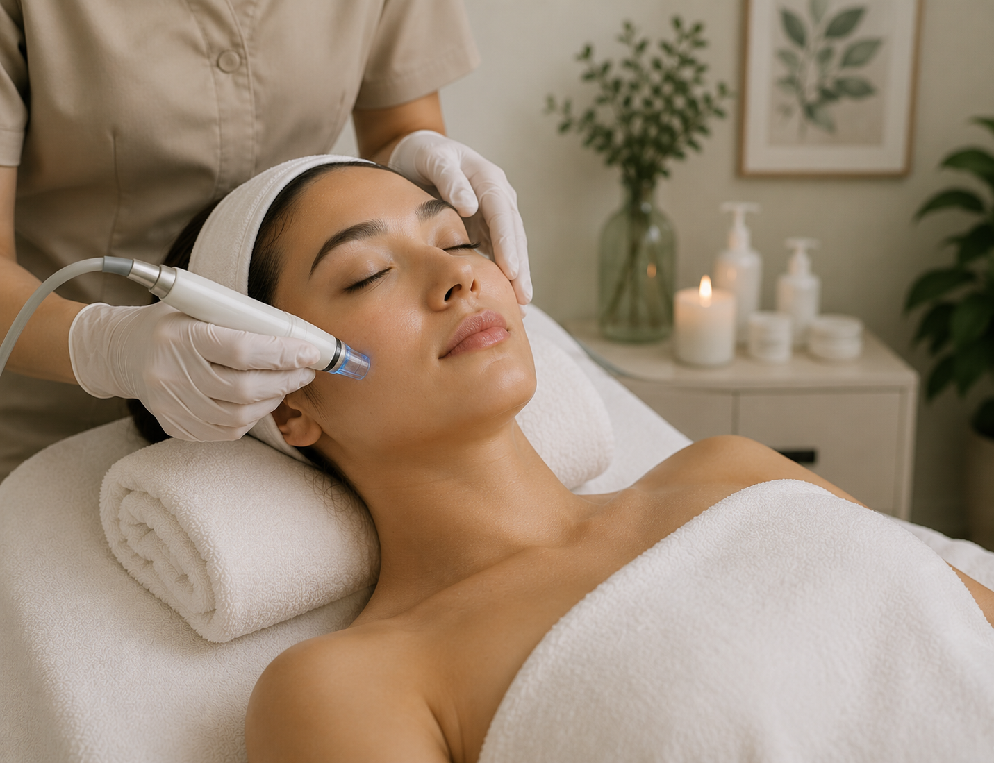 Aesthetic facial treatment